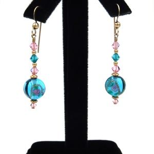 Delicate Czech Glass Earrings